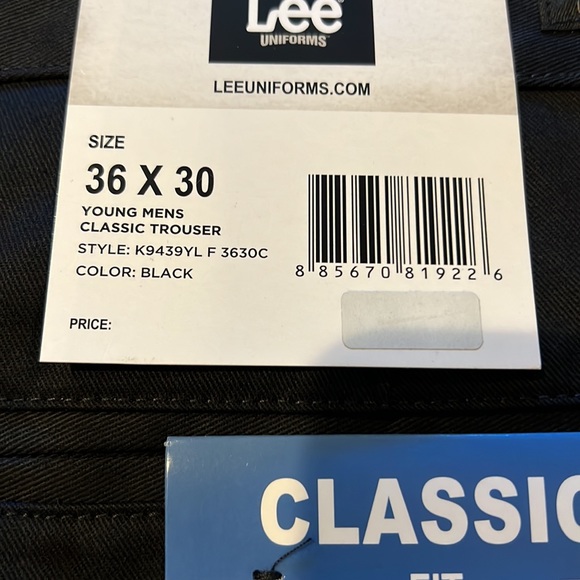 Lee Uniform, Young Mens Classic Trouser NWT - Picture 7 of 7
